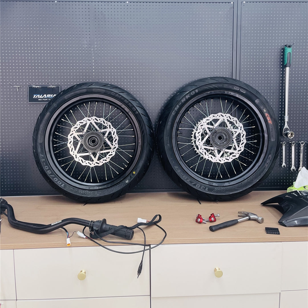 17" SuperMoto Wheel Set For Surron Ultra Bee
